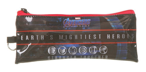 Mochila Lancheira Estojo Vingadores Ultimato Dmw Avengers Cor Preto Desenho Do Tecido Vingadores Capitão América Thor Homem De Ferro