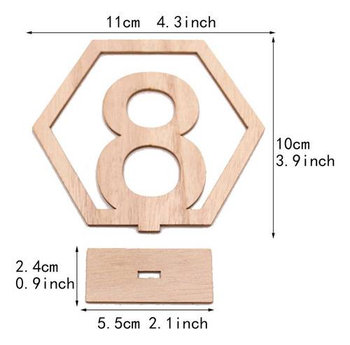 Números De De Madeira 1 20 Conjunto De Decoração Diy