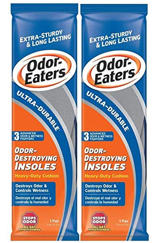 Odor-eaters Ultra-durable, Heavy Duty Plantillas Acolchadas,