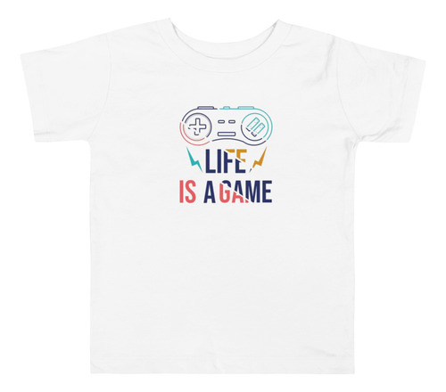 Playera De Niño. Life Is A Game. Regalo Día Del Niño
