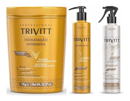 Itallian Hair Tech Kit Profissional Trivitt 3 Produtos