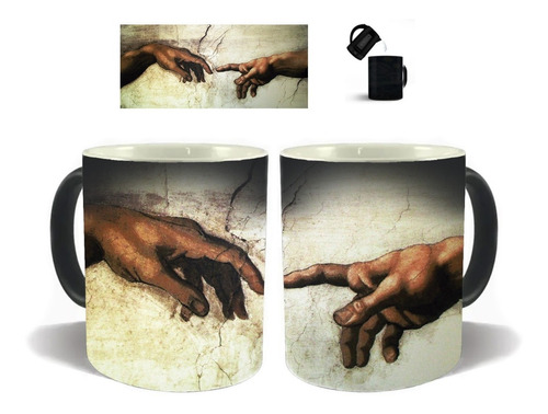 Taza Magica 11oz Miguel Angel Capilla Sixtina La Creacion