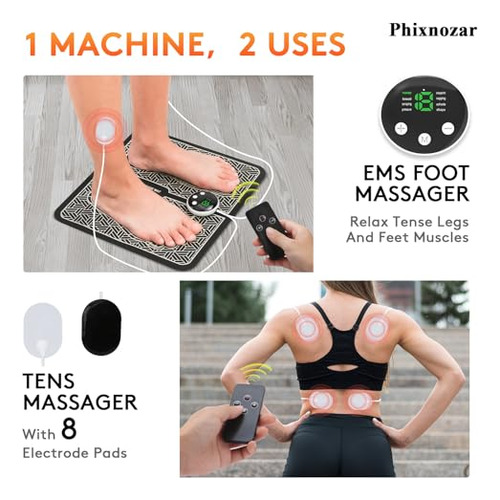 Masajeador De Pies Ems Tens Para Relajación Muscular Pantall