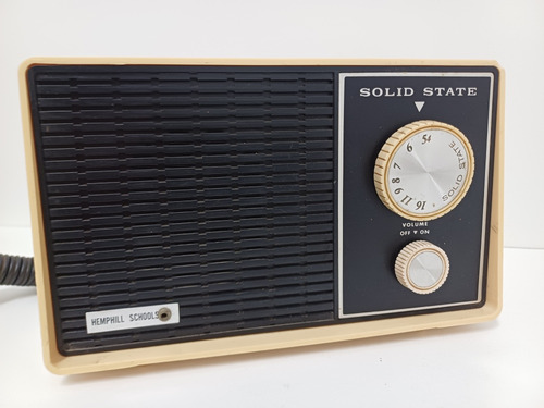 7k Antigua Pequeña Radio Funcionando Japón Vintage
