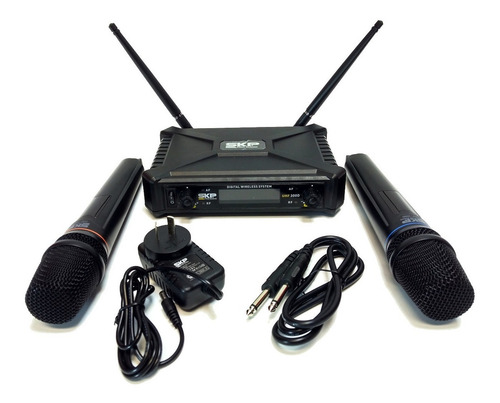 Micrófonos SKP Pro Audio UHF-300D dinámico cardiode negros