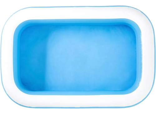 Piscina Inflável Para Criança Infantil Retangular Bestway 778 Litros Azul Com Kit Reparo