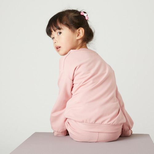 Conjunto Deportivo Bebé 100 Gimnasia Rosa Pastel Domyos