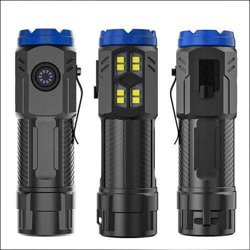 Linterna De Carga De Luz Fuerte Con Zoom Led