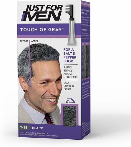 Just For Men   touch De Gris Negro T-55 (, 6 unidades)