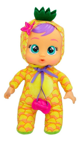 Imagen 2 de 6 de Cry Babies Muñeca Tiny Cuddles Tutti Frutti Pia Anana Edu