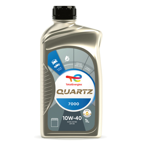 Óleo de motor Total Quartz Semi sintético 10W-40 para carros, picapes e suvs Acea A3/B4 e API SN de 1 unidade x 1L