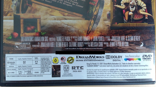 Kung Fu Panda 1 Y 2 (dvd) + Los Secretos De Los Maestros Dvd (Usado)