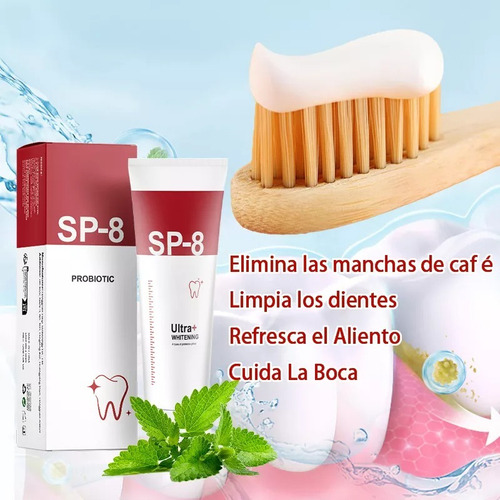 Dentífrico Probiótico Blanqueador 100g + Cepillo De Dientes