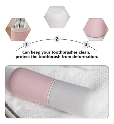 Soporte De Viaje Para Cepillos De Dientes, Funda Portátil Pa