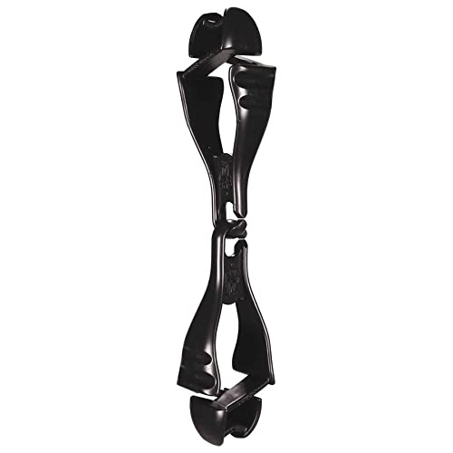 Squids 3400 Guante Clip Holder Clips Dobles, Negro