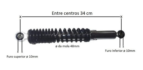 Amortecedor Mini Quadriciclo Com Regulagem - Par