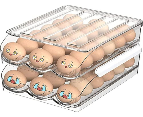 Portahuevos De Gran Capacidad Para Refrigerador - Caja De Al