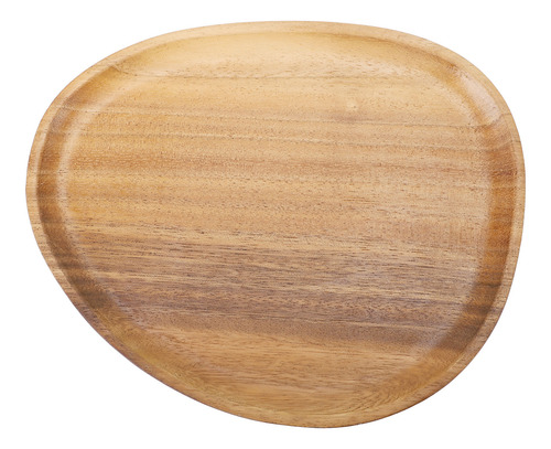 Plato Llano De Madera De Nogal, Estilo Japonés, Único