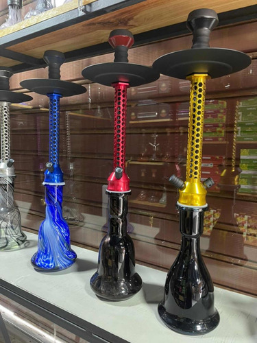 Imagen 2 de 12 de Arguile De Vidrio Marca Pharaohs Hookah Narguile