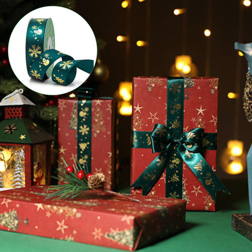 / Cinta De Embalaje De Regalo Navidad De 22 M De Longitud