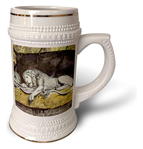 Lion Of Lucerne Circa 1885 Switzerland Vintage-stein Mug, 18