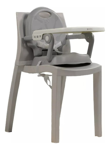 Silla Comer Bebé Mega Baby Doha 3 En 1 Convertible Booster Silla Convertible Gris