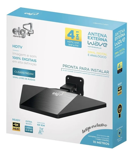 Antena Externa Digital Hdtv Uhf Vhf Fm