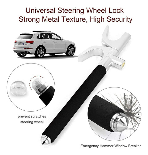 * Bloqueo Antirrobo Universal Para Volante De Coche Con