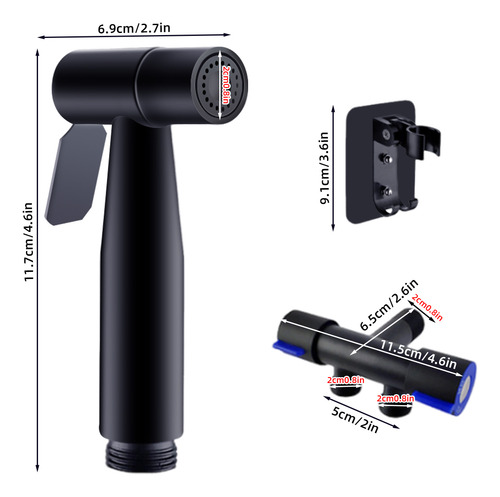 New Bidé De Mano Rociador Juego Grifo Pulverizador Inodoro