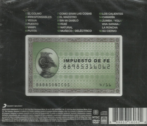 Imagen 3 de 3 de Babasonicos - Impuesto De Fe / Música / Cd Nuevo