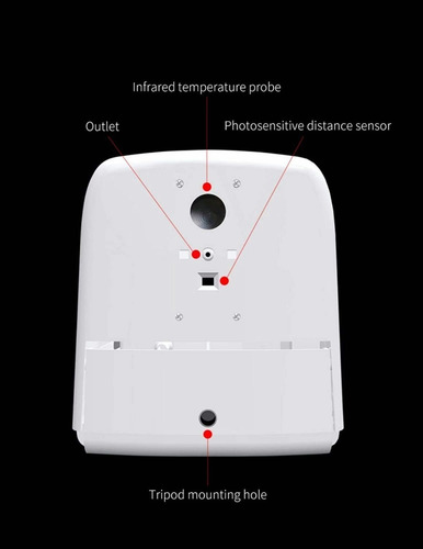 Imagen 9 de 10 de Dispensador De Gel Automático K9 Con Termómetro