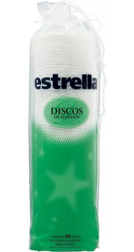 Estrella Discos De Algodon X 80 Unidades