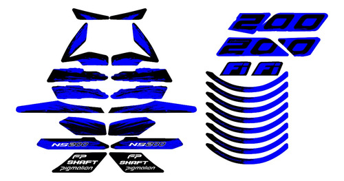 Calcomania - Kit Ns 200 Pulsarmania