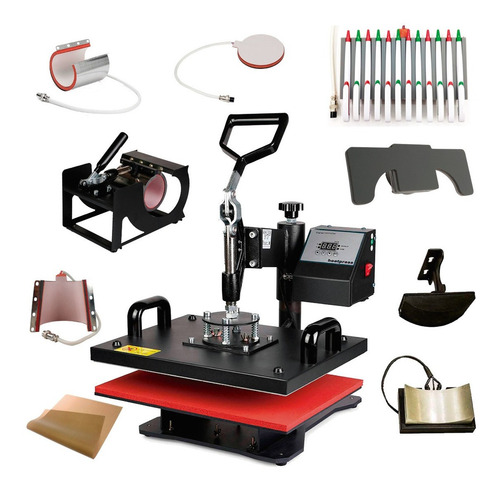 Kit Sublimación Estampadora 10 En 1 38x38 + Epson A4 + Tinta