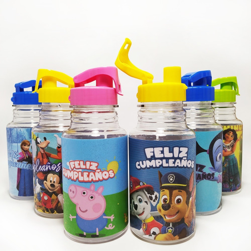 Vaso Botella Jarro Infantil Escolar Personalizada X45 Uni.