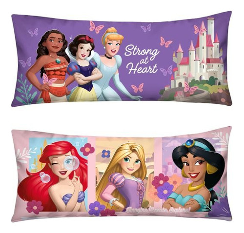 Almohada Larga Doble Vista Princesas Providencia Colores Varios