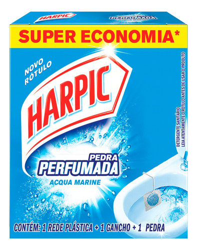 Detergente Sanitário Pedra Acqua Marine Harpic