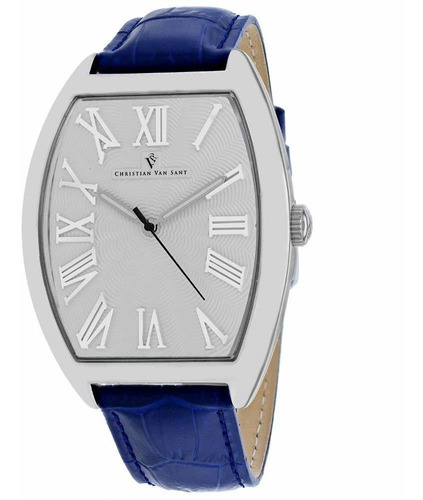 Reloj Hombre Christian Van Sant Cv0275 Cuarzo Pulso Azul En 