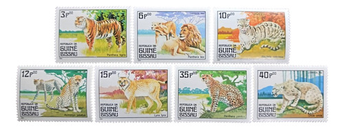 Guinea Bissau Fauna, Serie Yv 288-295 Felinos 84 Mint L18932