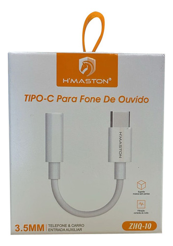 Cabo Adaptador P/ Celular Tipo C Para P2 Fone Headset Zhq-10