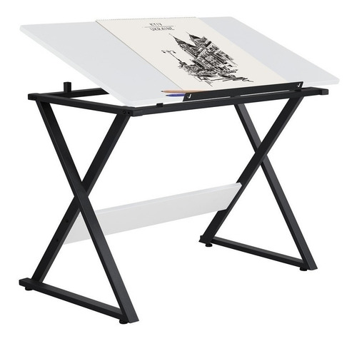 Oferta! Mesa Restirador Para Dibujo Madera Blanco