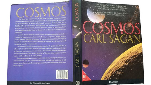 Cosmos Carl Sagan Ilustrado Tapa Dura Y Sobre Cubierta