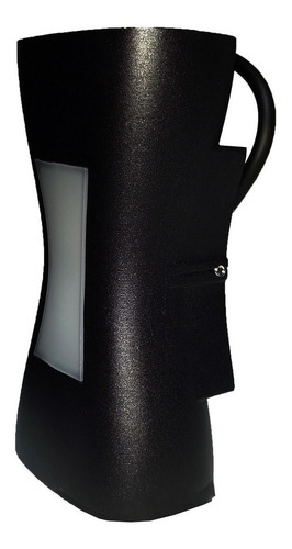2 Pack Lampara De Pared 8w Reloj De Arena Exterior Interior Estructura Reloj De Arena Negro Luz Calida 3500k