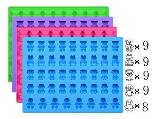 Set De 7 Moldes De Silicona Para Repostería