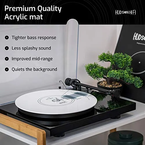 Accesorio De Tocadiscos Alfombrilla Alineacion Hudson Hi-fi