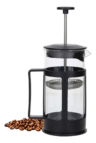 Cafetera Prensa Francesa De Cristal 350 Ml Color Negro
