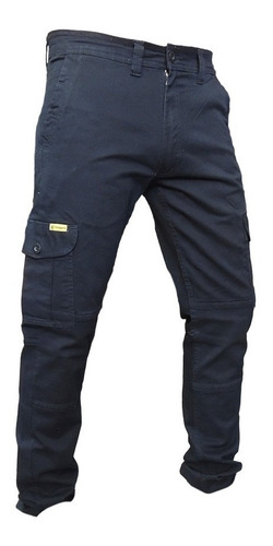 Pantalon Cargo Elastizado Pampero Fit Chupin Hombre Trabajo