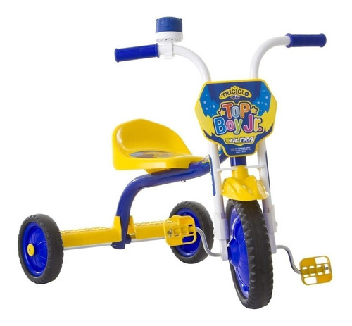 Imagem 1 de 2 de Triciclo Ultra Bikes Top Boy Jr azul e amarelo