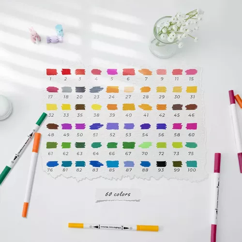 Marcadores Ohuhu Para Colorear 160 Colores Rotuladores