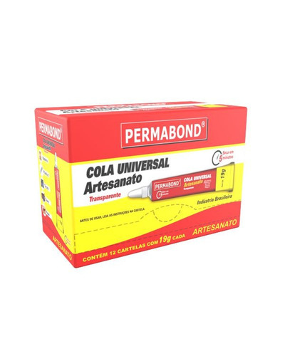 Cola Universal Artesanato 19g - Kit Com 15